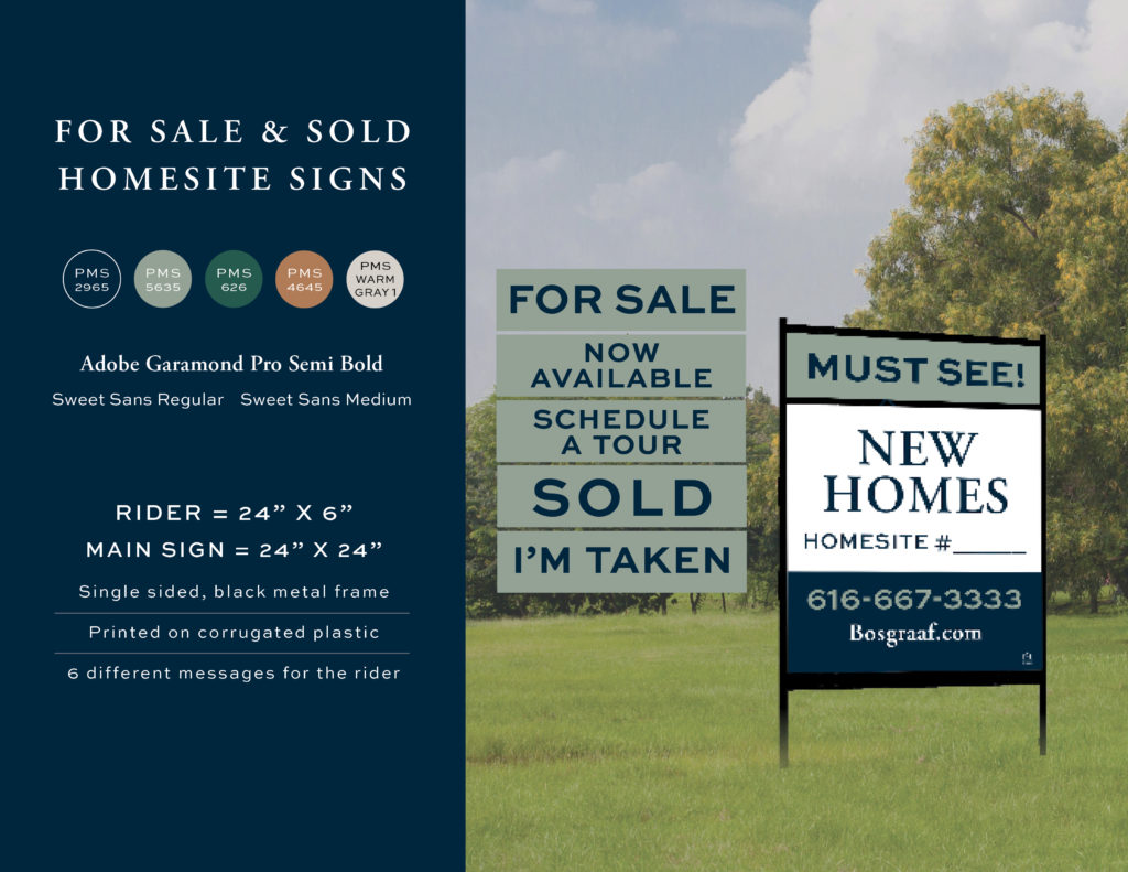 For Sale/Sold Signs